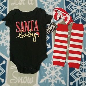 NWT Christmas baby outfit